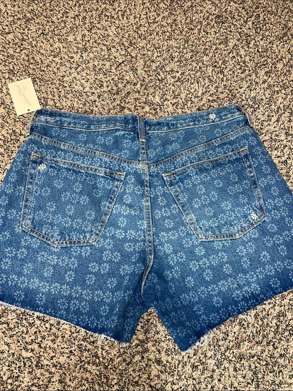Universal Thread Floral Print Denim Shorts - Blue 90’s Baggy Var Sizes | NWT